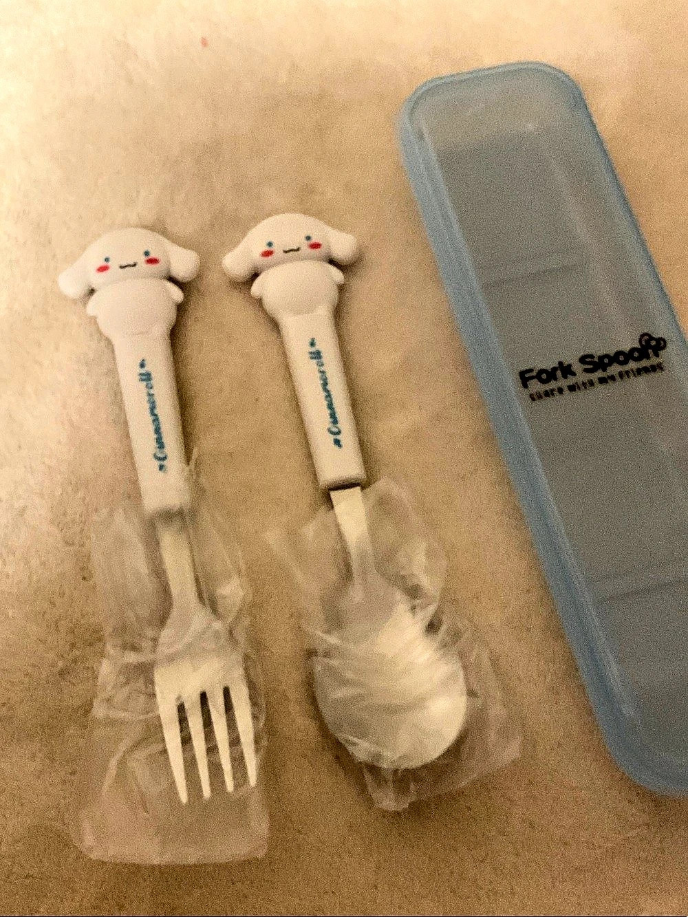 Cinnamoroll Fork & Spoon Set White NWT